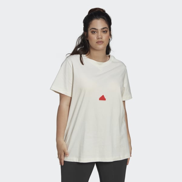 bílá Tričko (plus size) CV935