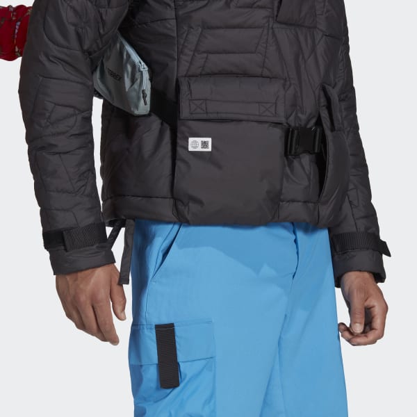 Czerń TERREX Free Hiker Made To Be Remade Padded Anorak
