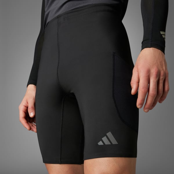 adidas Adizero Running Short Leggings - Black | Free Shipping with