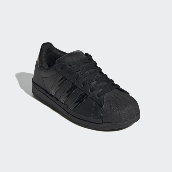 Kids Superstar All Black Iridescent Shoes | adidas US