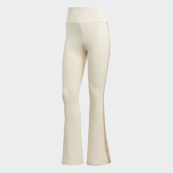 Beige 스키 시크 플레어드 립 레깅스 DRI49