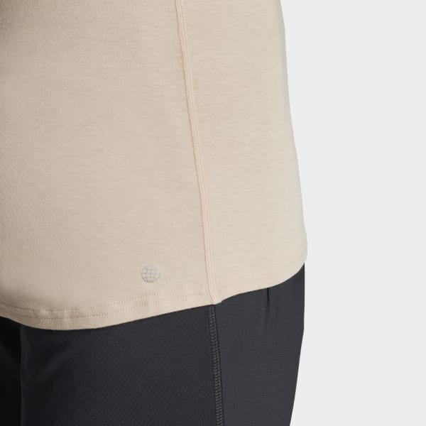 Beige Run Icons Made With Nature Running Tee SB405