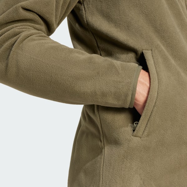 プラウド adidas Multi Essentials Full-Zip Fleece Jacket - Green | adidas