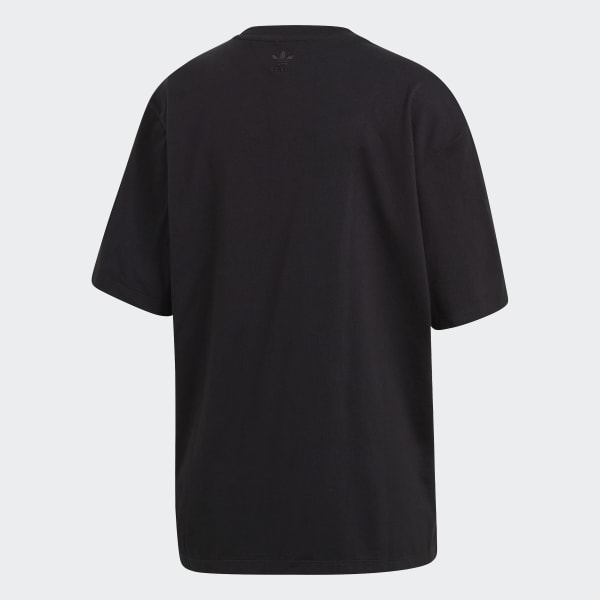 Preto T-shirt Trefoil 3D Adicolor