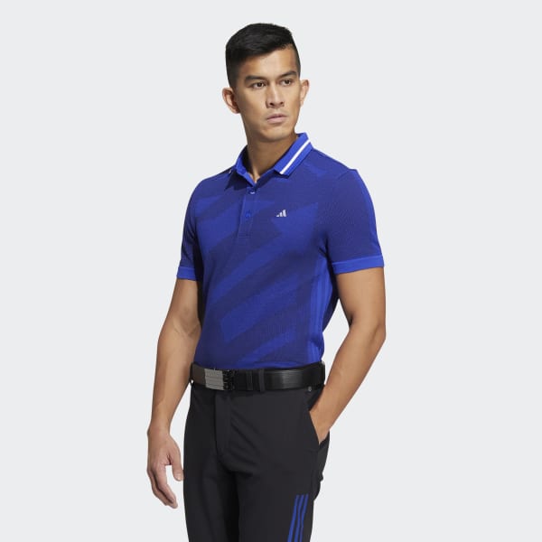 Mau-xanh-da-troi Áo Polo Không Đường May PRIMEKNIT Statement
