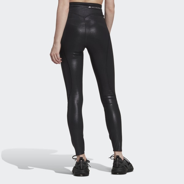 Schwarz adidas by Stella McCartney Shiny Training Tight JKK84