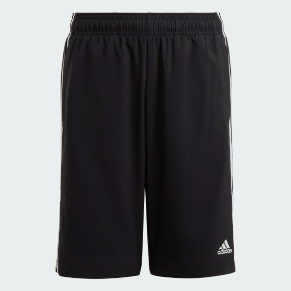 Svart Essentials 3-Stripes Vävda shorts
