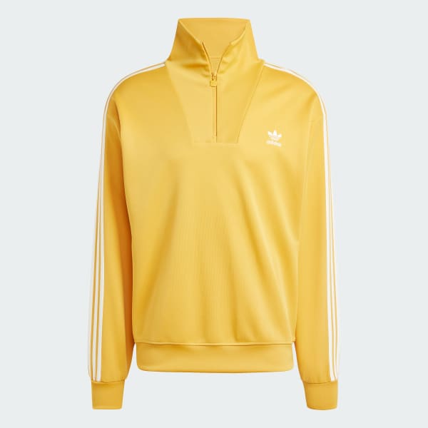 สีเหลือง เสื้อแทรคคอสูงปิดคอ Adicolor