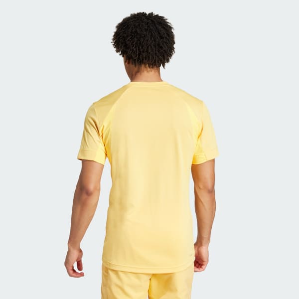 jaune T-shirt de tennis FreeLift
