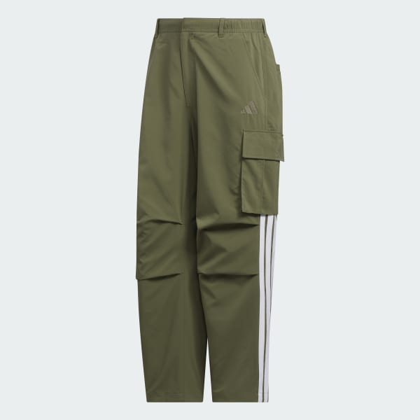 グリーン 軽パン ストレッチカーゴパンツ