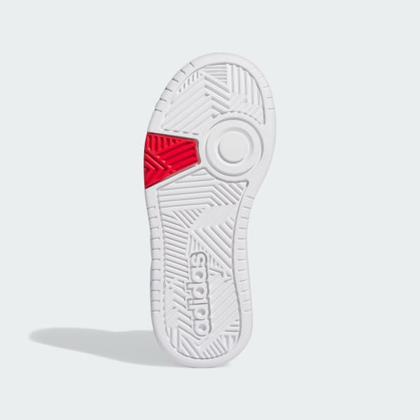 White Hoops Mid Shoes
