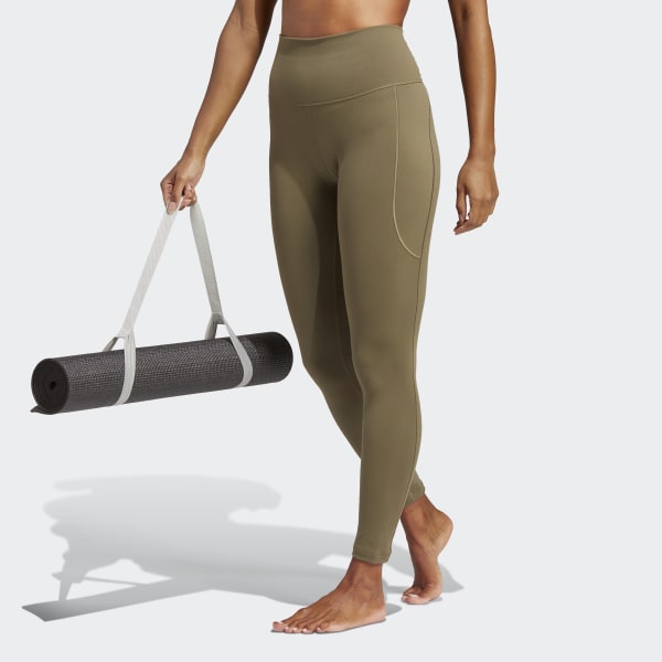  adidas Women's Yoga Studio 7/8 Tights, Dark Grey, XX-Small :  Sports & Outdoors