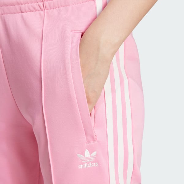 Adidas sst track pants pink hotsell