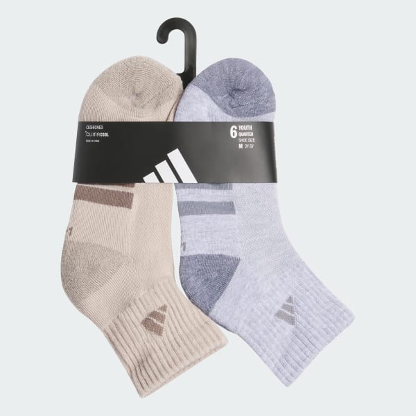 Athletic Cushioned 6-Pack Quarter Socks Kids
