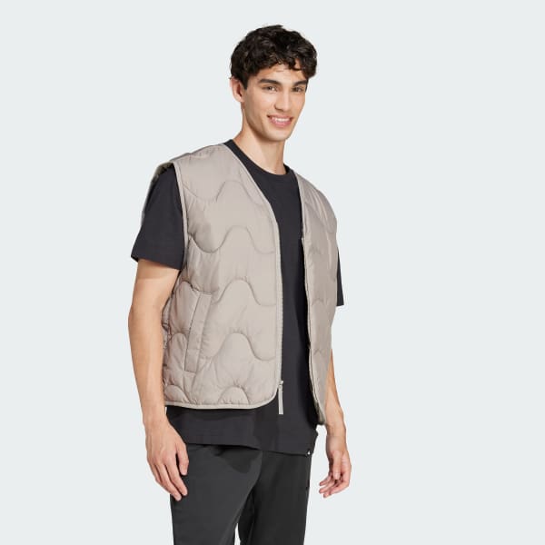 Beige Veste sans manches légère isolante Nuganic