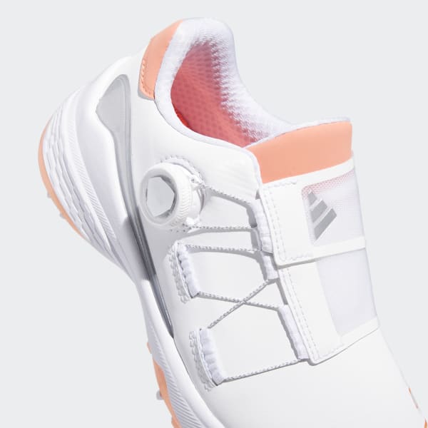 adidas ゴルフシューズ LIGHT STRIKE ホワイト/オレンジ Amazon | [アディダス] ゴルフシューズ ライトストライク ZG23