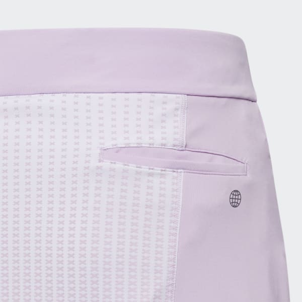 Purple Printed Golf Skirt ZF112