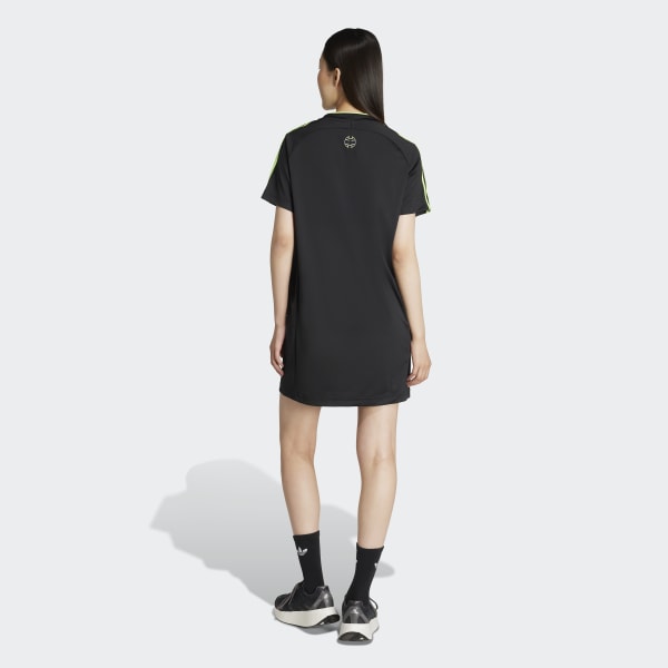 adidas Teamgeist Adicolor Tee Dress - Black | Free Shipping