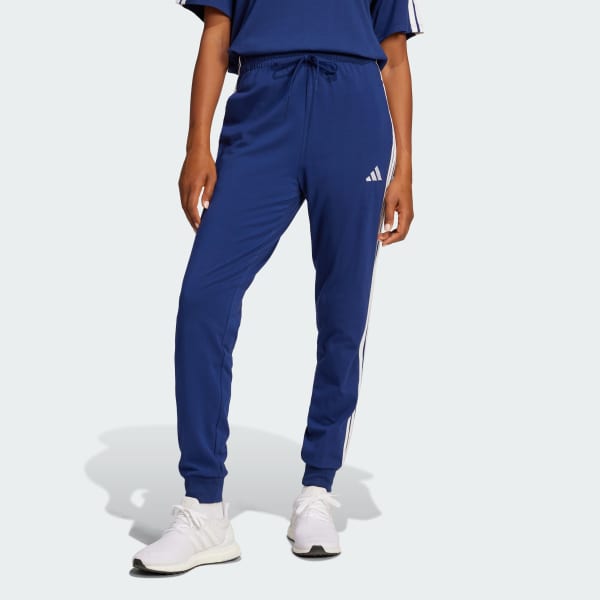 Blue Essentials 3-Stripes Jogger Pants