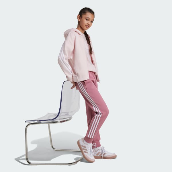 Pink Future Icons 3-Stripes Full-Zip hættetrøje