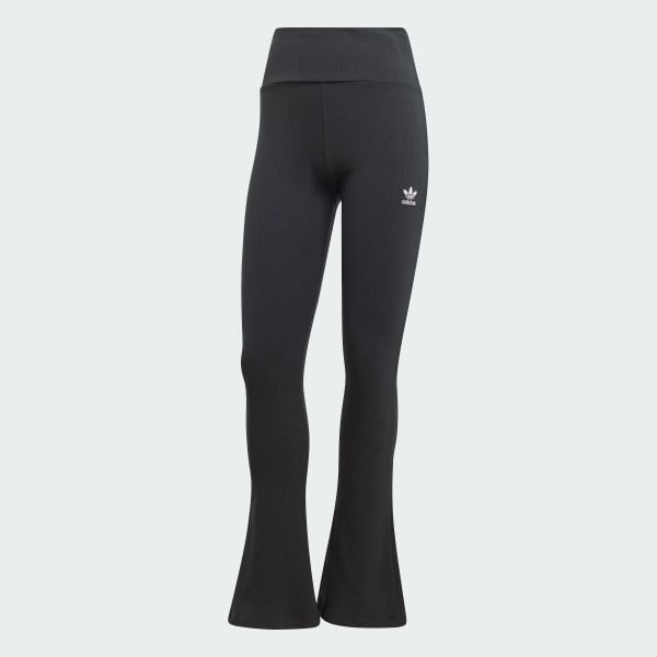 Negro Pants Essentials Rib Flared