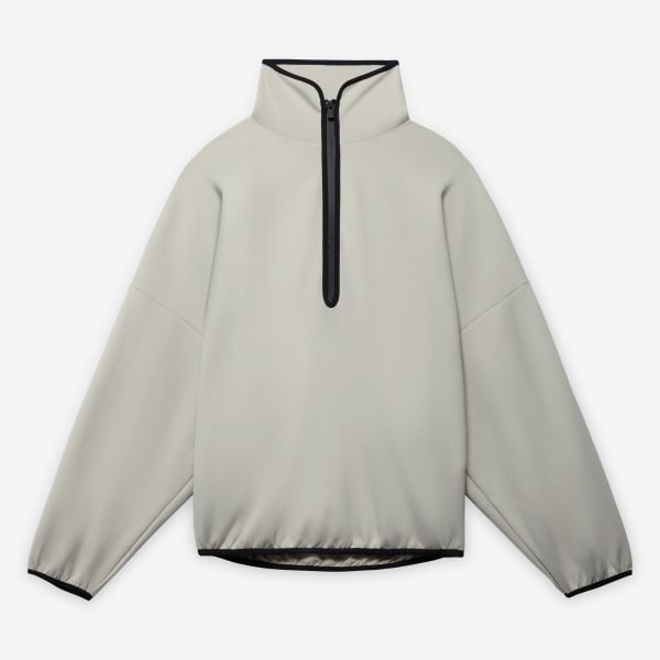 Beige Fear of God Athletics Suede Fleece 1/2-Zip Sweatshirt
