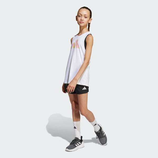 Black Train Essentials Flower-Print Shorts Kids