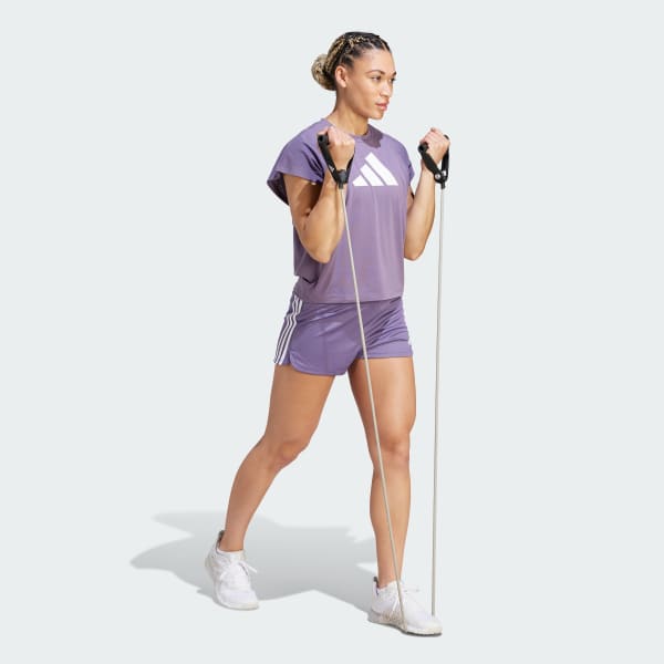 adidas Train Icons Training Regular Fit Logo Tee - Purple | adidas Canada