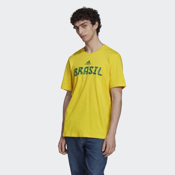 Camiseta Brasil Copa Do Mundo 2022 Unissex Rumo ao Hexa Amarela ou