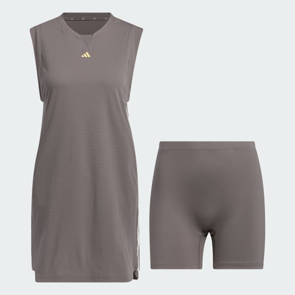 adidas Ultimate365 TWISTKNIT Dress - Brown | Free Shipping