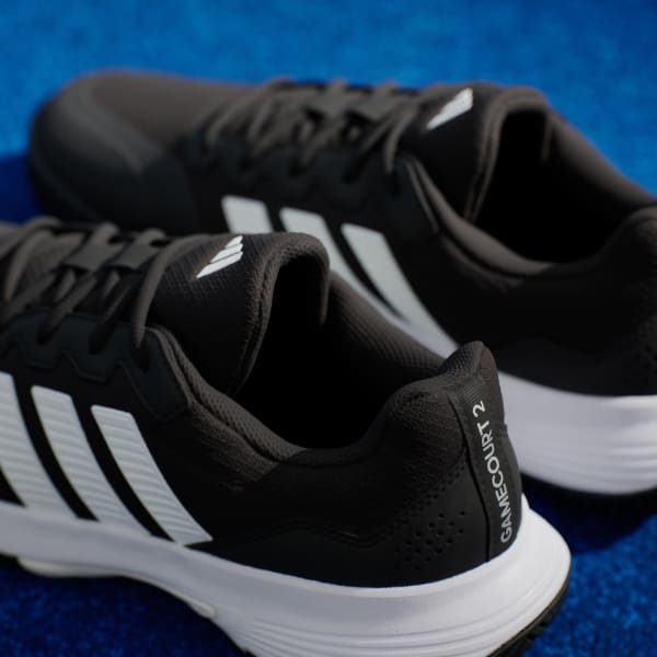 adidas GAMECOURT 2 TENNIS SHOES - Black | Free Shipping with adiClub