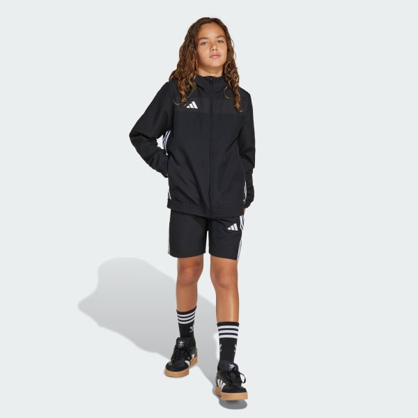 Noir Sweat-shirt à capuche toile Tiro 25 Essentials Enfants