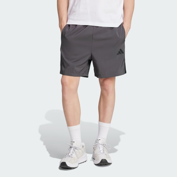 Grey Essential 3-Stripes Chelsea Shorts