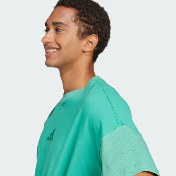 adidas ALL SZN Colorblock Tee - Green | Free Shipping with