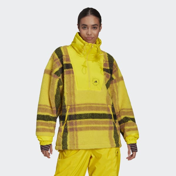 adidas by Stella McCartney Fleece Jacquard Winter Jacket - Yellow, Women's  Training