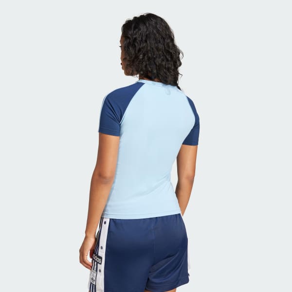 Blue Adicolor 3-Stripes Raglan Slim Tee