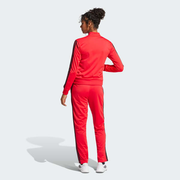 Vermelho Agasalho Essentials 3-Stripes