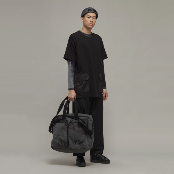 Black Y-3 Crepe Jersey Short Sleeve Pocket Tee