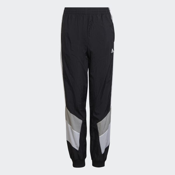 Svart Colorblock Woven Pants