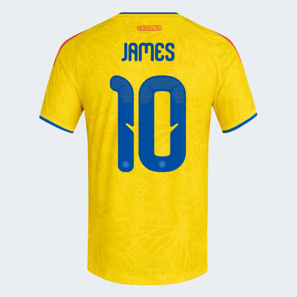 adidas Colombia 26 Home James Authentic Jersey - Yellow | Free