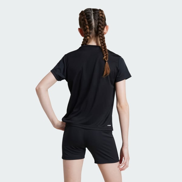 Siyah Train Essentials Regular Fit Logo Training Tee Kids