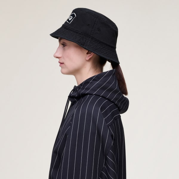 Black Y-3 GRAPHIC 버킷 햇
