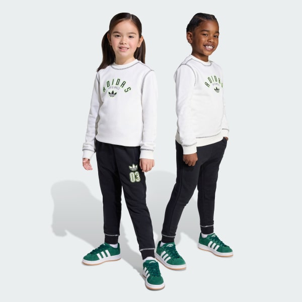 White Crew Set Kids