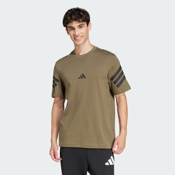 adidas Future Icons 3 Stripes Tee Green adidas New Zealand