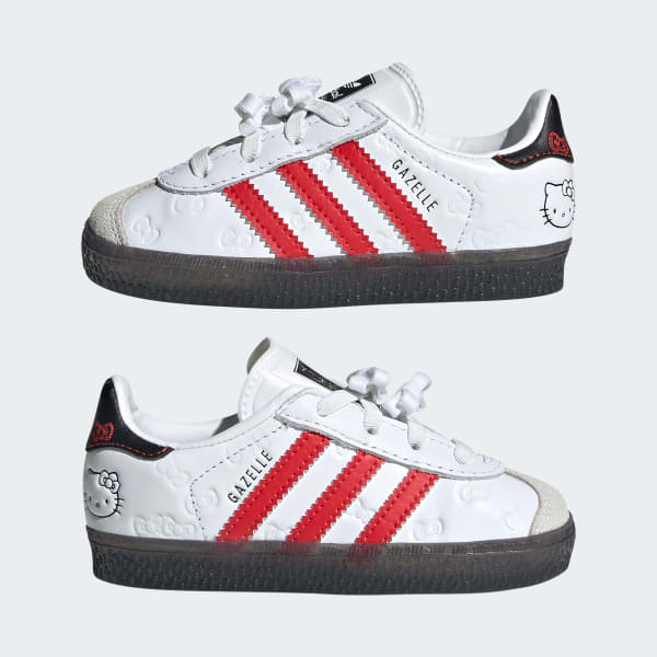 adidas x Hello Kitty Gazelle Comfort Closure Elastic Laces Shoes Kids White adidas Singapore
