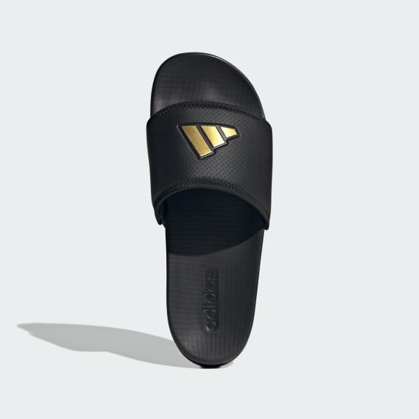 Black Adilette Comfort Slides