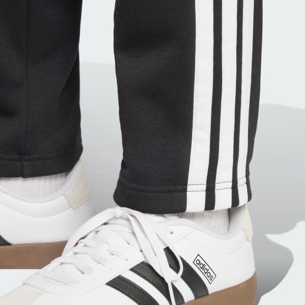 Essentials 3-Stripes Fleece Pants Open Hem