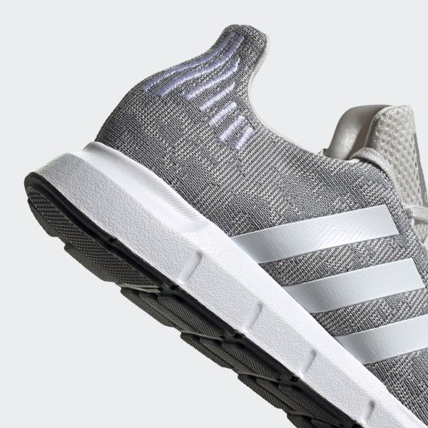 adidas swift run grey & silver shoes
