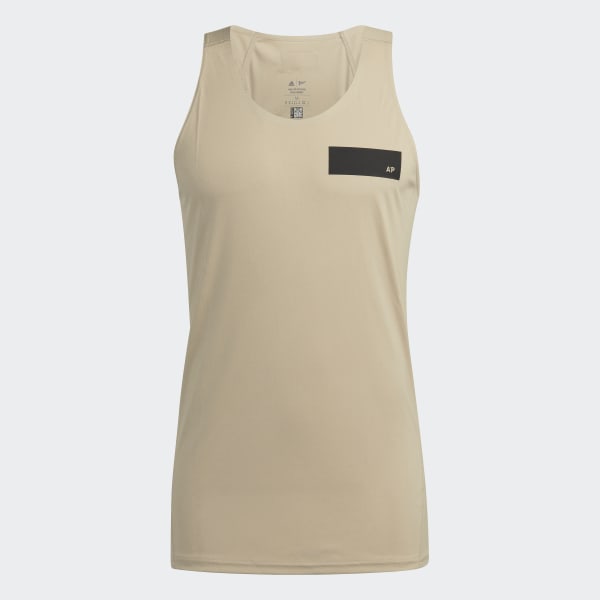 Beige Parley Mission Kit Run for the Oceans Tank Top HM472
