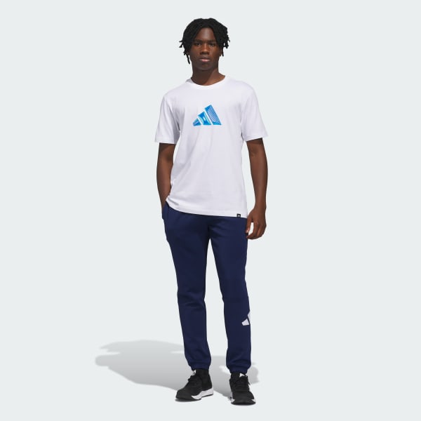 White 3 Bar Graphic T-Shirt